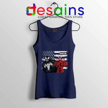 Venom 2 Flag Spider Navy Tank Top Let There Be Carnage