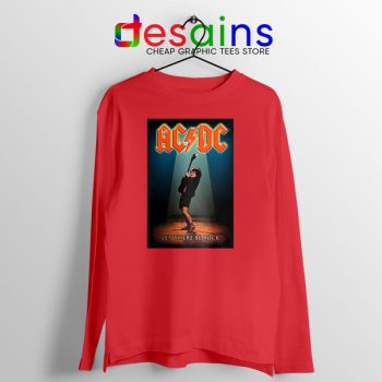 Best AC DC Hits Greatest Red Long Sleeve Tee Vintage