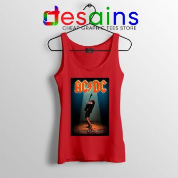 Best AC DC Hits Greatest Red Tank Top Let There Be Rocks