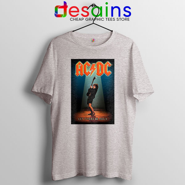 Best AC DC Hits Greatest Sport Grey T Shirt Let There Be Rocks