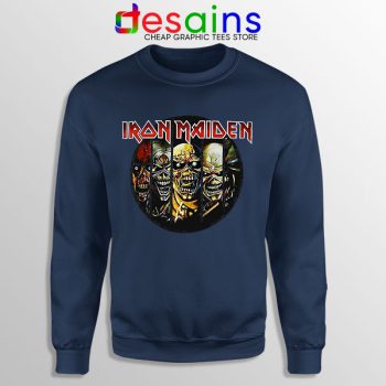 Best Iron Maiden Cover Art Navy Sweatshirt Discography Albums