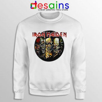 Best Iron Maiden Cover Art White Sweatshirt Discography Albums