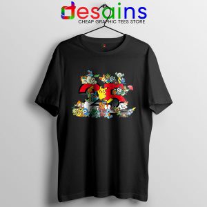 Best Pokémon Universe Black T Shirt 25th Anniversary