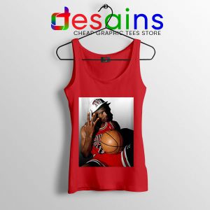 Best Three Point Jordan Red Tank Top Legend NBA