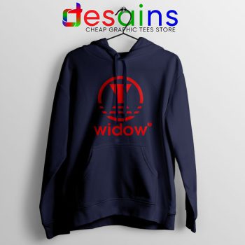 Black Widow Marvel Adidas Navy Hoodie Movie Apparel