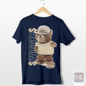 Buy Air Jordan 4 Bear Swaggers Navy T Shirt Sneakers Clothes