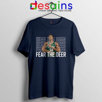 Buy Fear The Deer Giannis White T Shirt Bucks Final