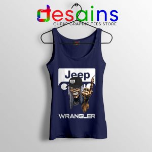 Buy Jeep Maiden Skull Navy Tank Top Wrangler Heavy Metal