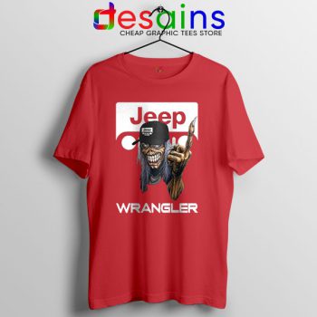Buy Jeep Maiden Skull Red T Shirt Wrangler Heavy Metal