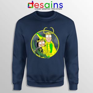 Classic Loki Rick Sanchez Navy Sweatshirt Variant TVA