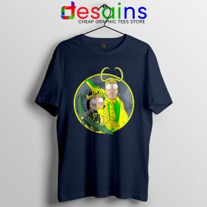 Classic Loki Rick Sanchez Navy T Shirt Variant of Loki