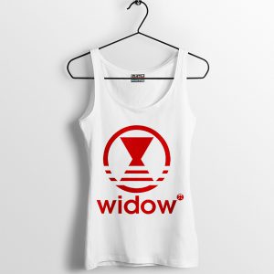 Comic Black Widow Marvel Adidas White Tank Top Merch