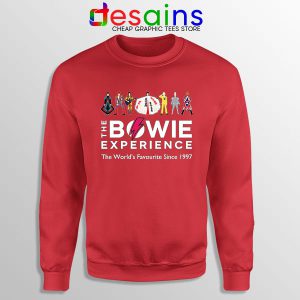 David Bowie Experience Red Sweatshirt Still Alive