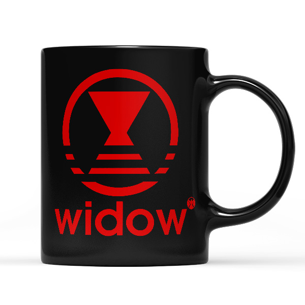 Death Black Widow Marvel Adidas Black Colour Mug 11oz