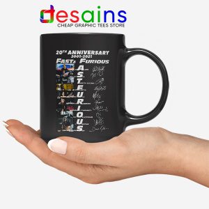 Fast Furious 20th Anniversary Mug Fast Saga