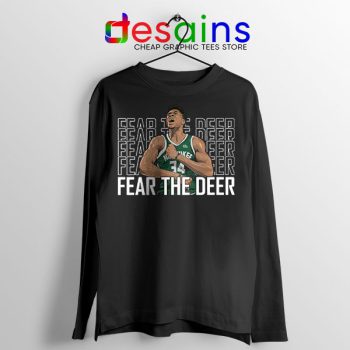 Fear The Deer Giannis Long Sleeve Tee Bucks Final