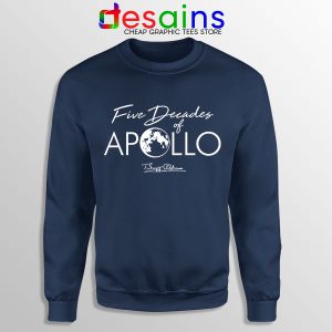 Five Decades of Apollo Navy Sweatshirt Elon Musk