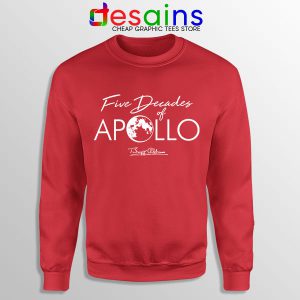 Five Decades of Apollo Red Sweatshirt Elon Musk
