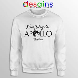 Five Decades of Apollo White Sweatshirt Elon Musk