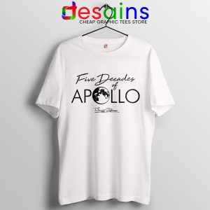 Five Decades of Apollo White T Shirt Elon Musk