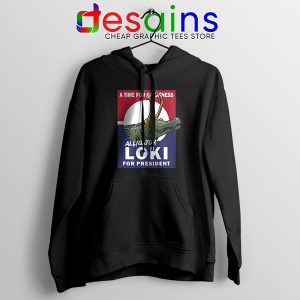 Funny President Loki God Black Hoodie Marvel Comics