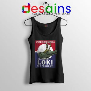 Funny President Loki God Black Tank Top Marvel Comics