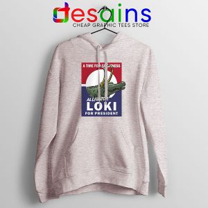 Funny President Loki God Sport Grey Hoodie Marvel Comics