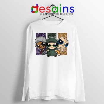 Glass Film Powerpuff Girls Long Sleeve Tee Cartoon