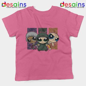 Glass Film Powerpuff Girls Pink Kids Tee Cartoon Split