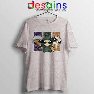 Glass Film Powerpuff Girls SPort Grey T Shirt Cartoon Split