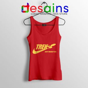 Go Boldly Star Trek Nike Red Tank Top Just Do It