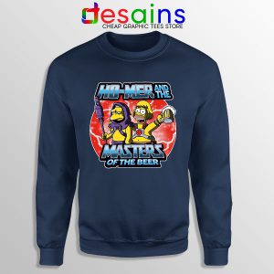 Homer Masters Of The Beer Navy Sweatshirt Simpsons