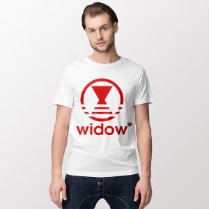 Hot Black Widow Marvel Adidas White T Shirt Disney+
