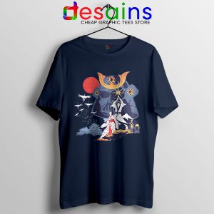 Japanese Samurai Star Wars Navy T Shirt Darth Vader