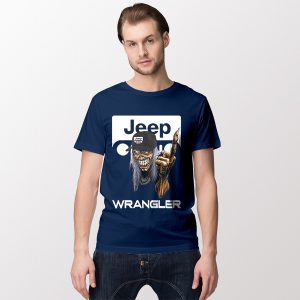 Jeep Maiden Skull Navy T Shirt Wrangler Heavy Metal