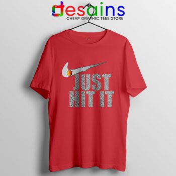 Just Hit It Nike Meme Red T Shirt Just Do It Smoke