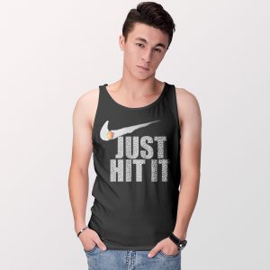 Just Hit It Smoke Nike Black Tank Top Funny