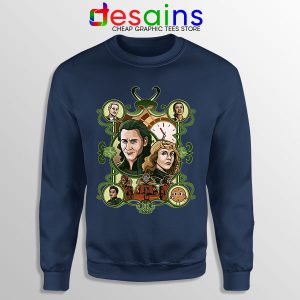 Loki Time Keepers Comics Navy Sweatshirt Marvel Series