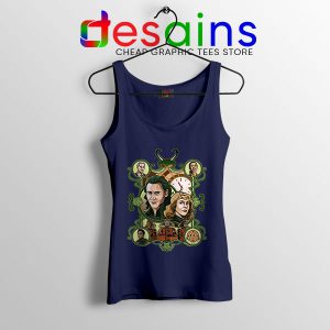 Loki Time Keepers Comics Navy Tank Top Marvel Series