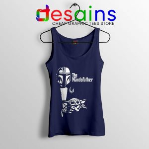 Mandalorian The Godfather Navy Tank Top Mando