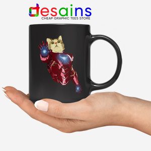 Meow Iron Man Avengers Mug Funny Cats