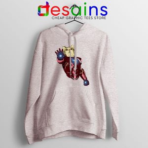 Meow Iron Man Avengers Sport Grey Hoodie Funny Cats