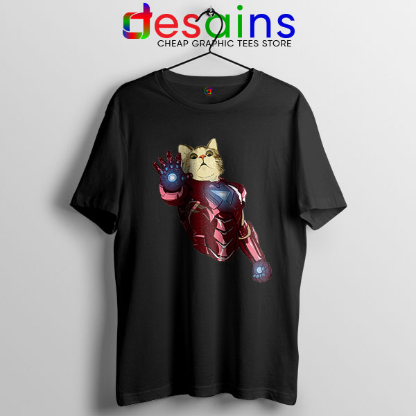 Meow Iron Man Avengers T Shirt Funny Cats