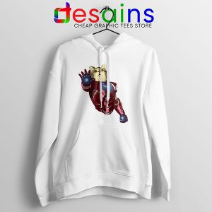 Meow Iron Man Avengers White Hoodie Funny Cats