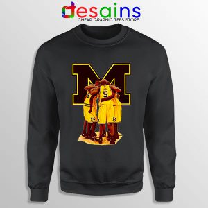 Michigan Fab 5 Roster Black Sweatshirt The Fab Five