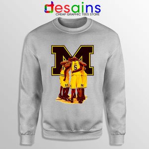 Michigan Fab 5 Roster Sport Grey Sweatshirt The Fab Five