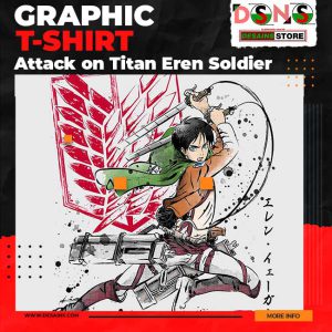 Official-style Attack on Titan Eren Soldier Titan Graphic T-shirt