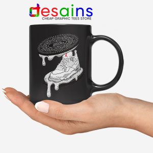 Oreo Sneaker Air Jordan 4 Black Mug Retro Design