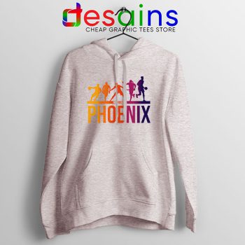 Phoenix Best 5 Lineup Sport Grey Hoodie Suns Finals NBA