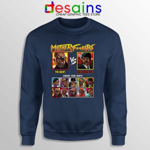 Samuel L Jackson vs Motherfkers Navy Sweatshirt Retro Fighter